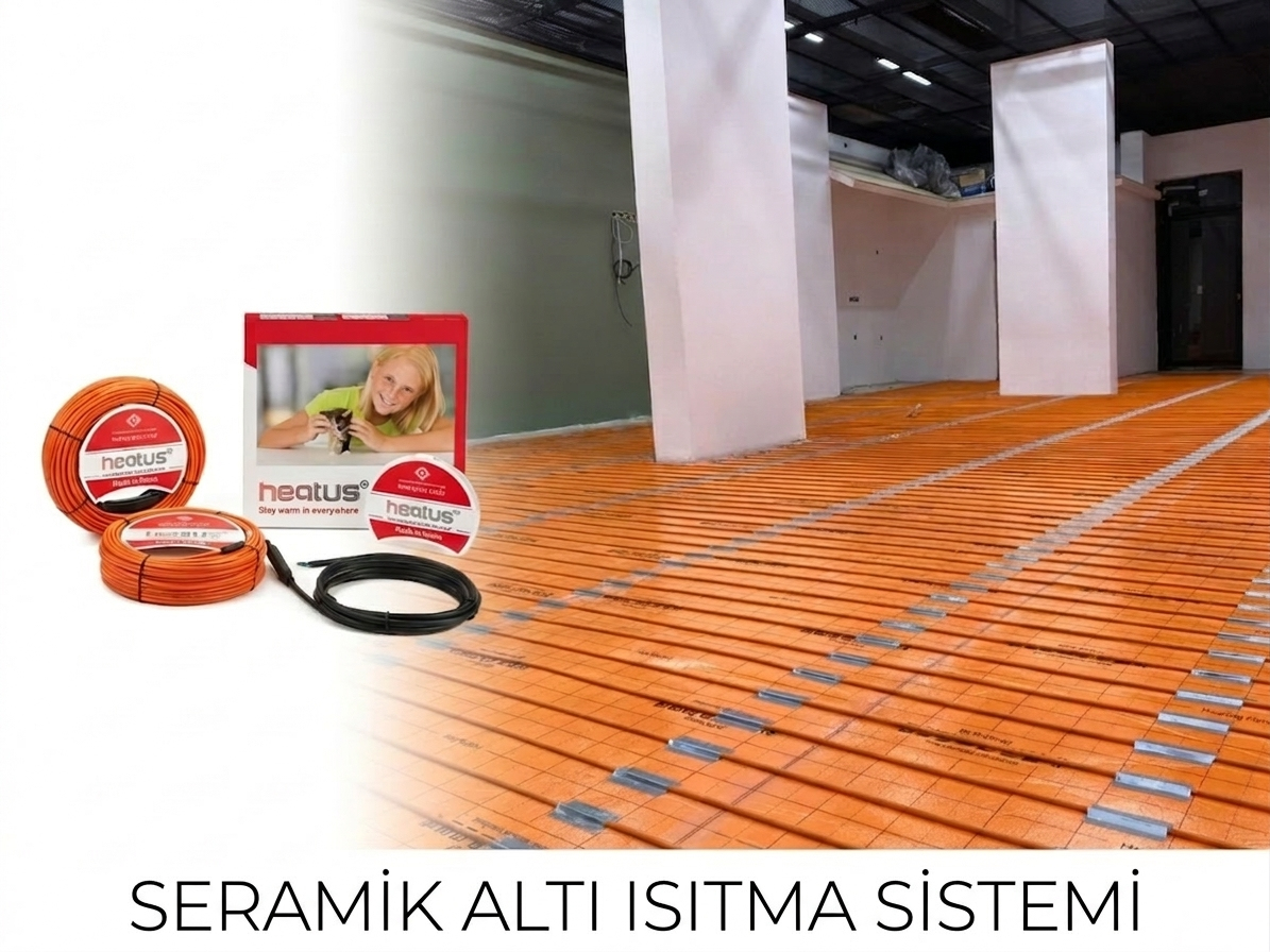 Seramik altı ısıtma sistemi elektrikli yerden ısıtma